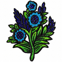 Flowers Embroidery Design 6